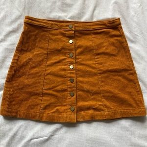 Forever21 Velvet Corduroy Skirt